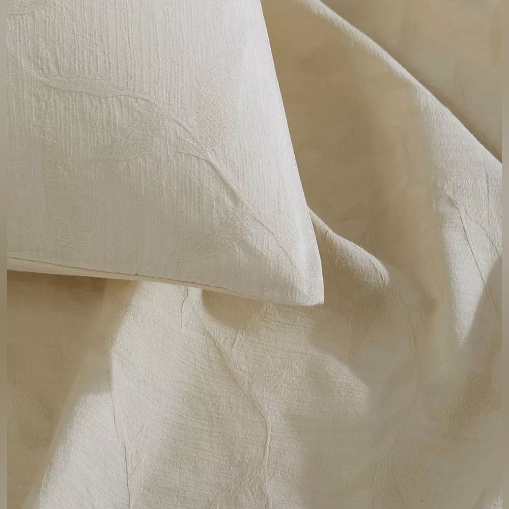 Calvin Klein Branching Leaves Cotton Duvet Cover Set Queen - Picture 4 of 7